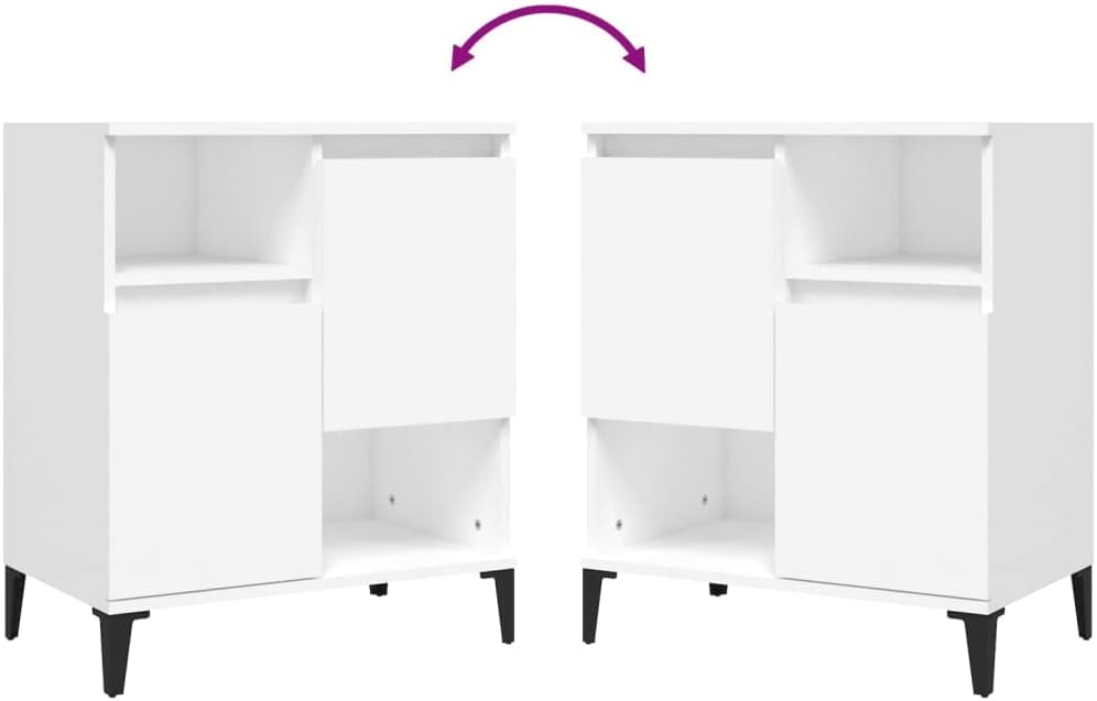 APARADOR GEMA 2 PIEZAS 4 PUERTAS BLANCO - 5