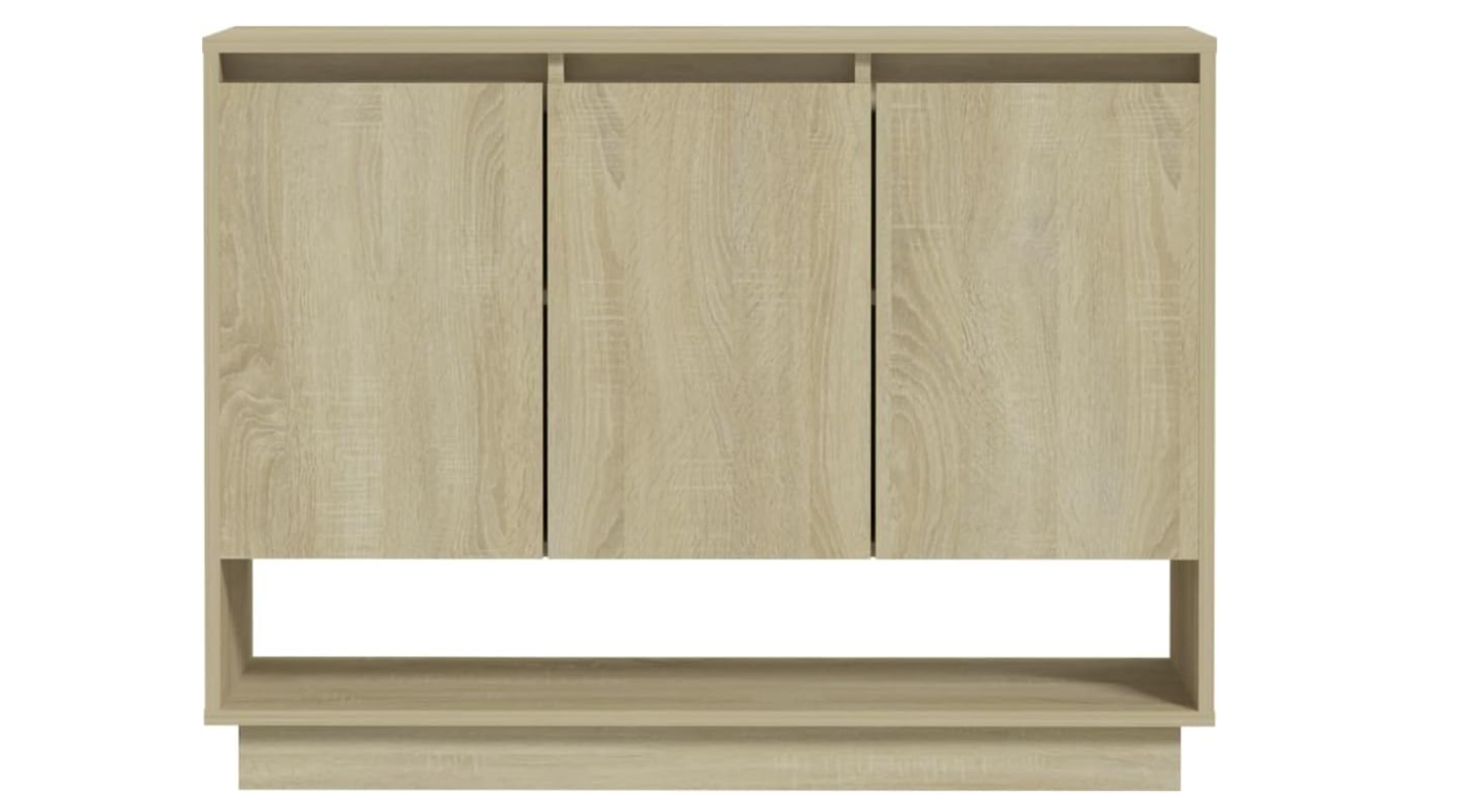 APARADOR WORDEN 3 PUERTAS UN ESTANTE BAJO COLOR ROBLE 97X31X75 CM - 6