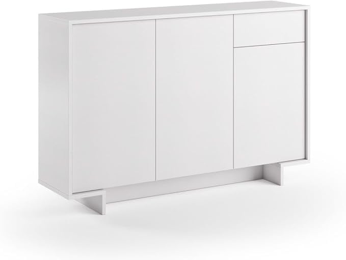APARADOR DINER 3 PUERTAS 1 CAJON COLOR BLANCO 87X134 CM - 2