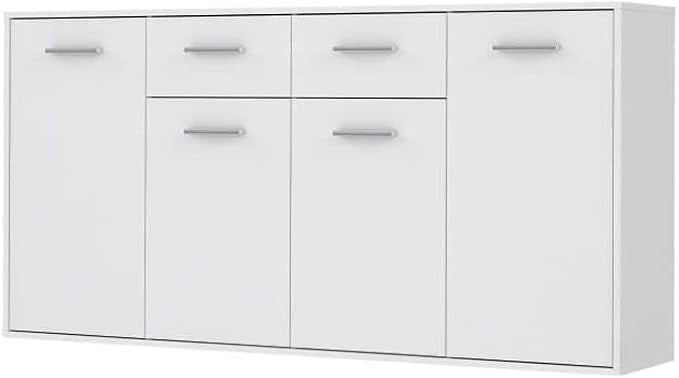 APARADOR DEGRA 4 PUERTAS 2 CAJÓN BLANCO 162 CM - 1