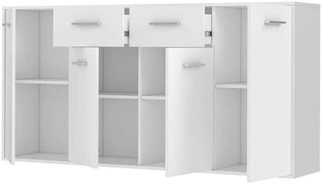 APARADOR DEGRA 4 PUERTAS 2 CAJÓN BLANCO 162 CM - 4