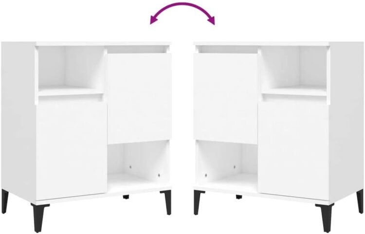 APARADOR GEMA 3 PIEZAS 6 PUERTAS BLANCO - 7