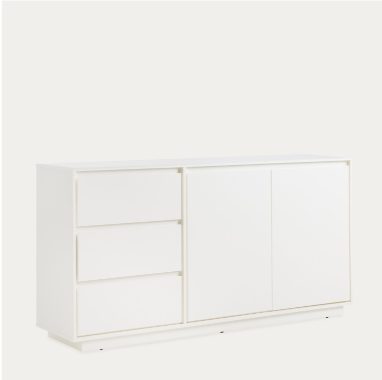 APARADOR ALASKA MODERNO CON 3 CAJONES 2 PUERTAS SALÓN-COMEDOR BLANCO - 4