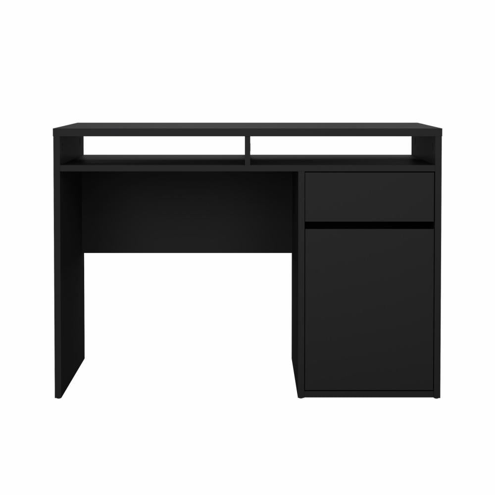 ESCRITORIO VESTO 1 PUERTA 1 CAJÓN Y 2 ESTANTES ABIERTOS NEGRO 110CM - 3