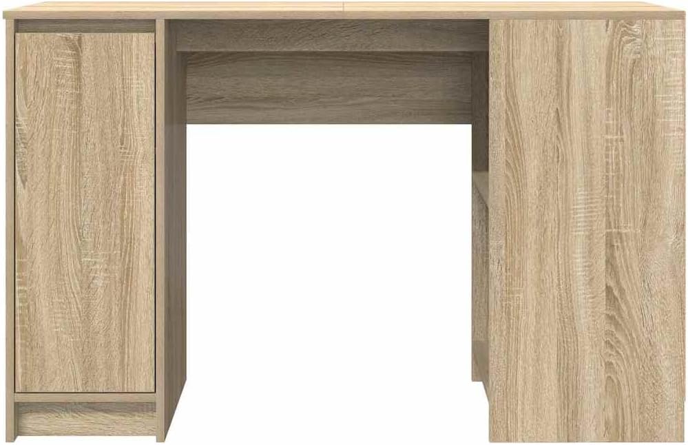 ESCRITORIO MODERNO HP 1 PUERTAS 2 ESTANTES ABIERTOS LIBRERO ROBLE 120CM - 3