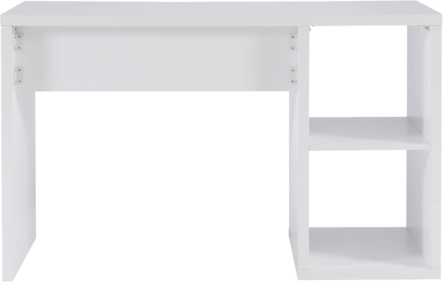 ESCRITORIO MODERNO BARO 2 ESTANTES PARA ALMACENAMIENTO COLOR BLANCO - 5