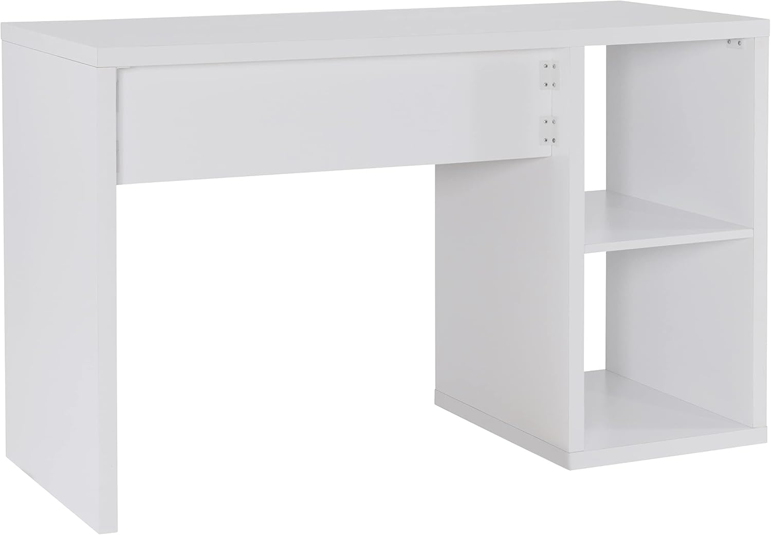 ESCRITORIO MODERNO BARO 2 ESTANTES PARA ALMACENAMIENTO COLOR BLANCO - 6