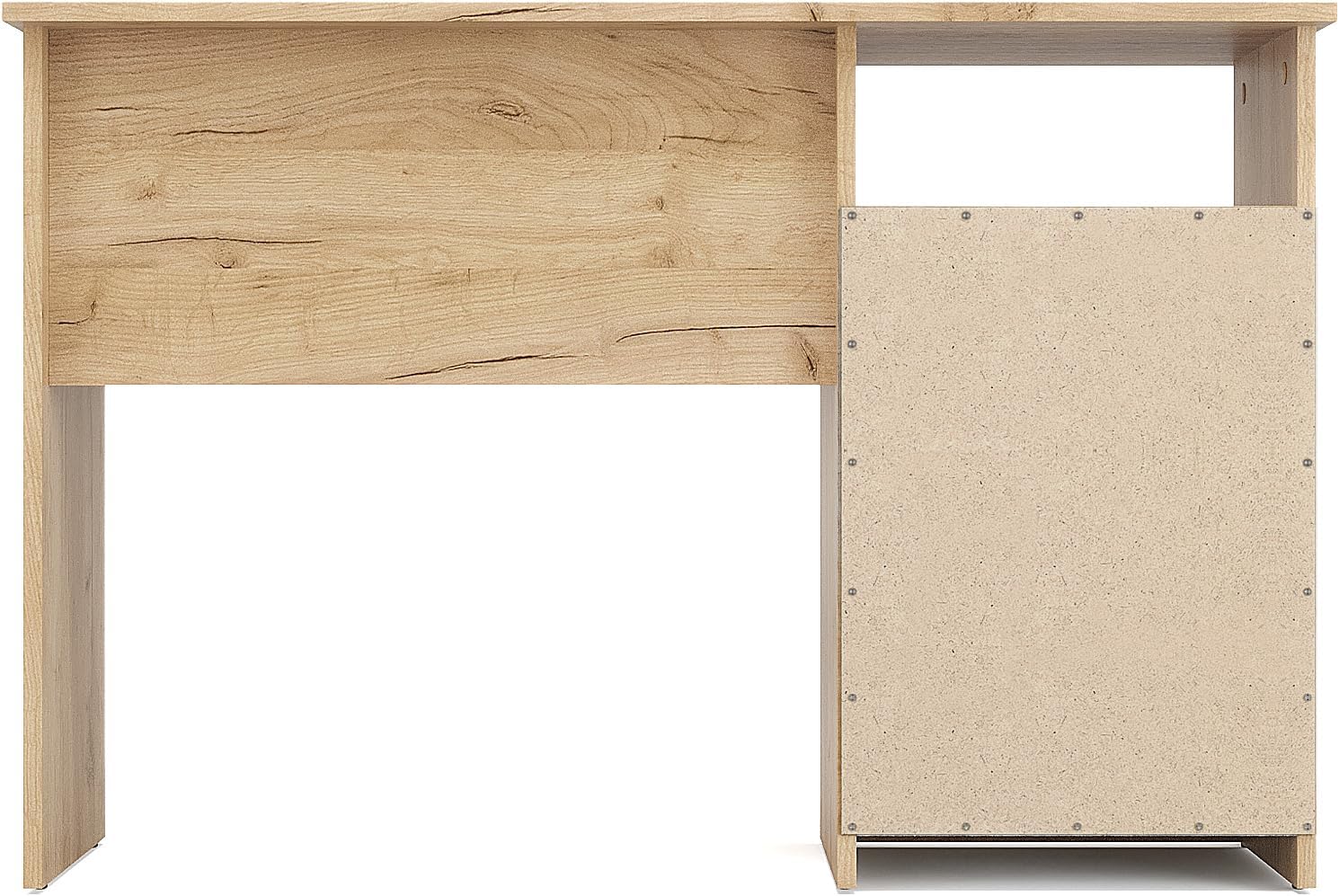 ESCRITORIO LOREZA PARA LAPTOP CON ESTANTE ALTO Y 3 CAJONES ROBLE GRAFITO 110CM - 8