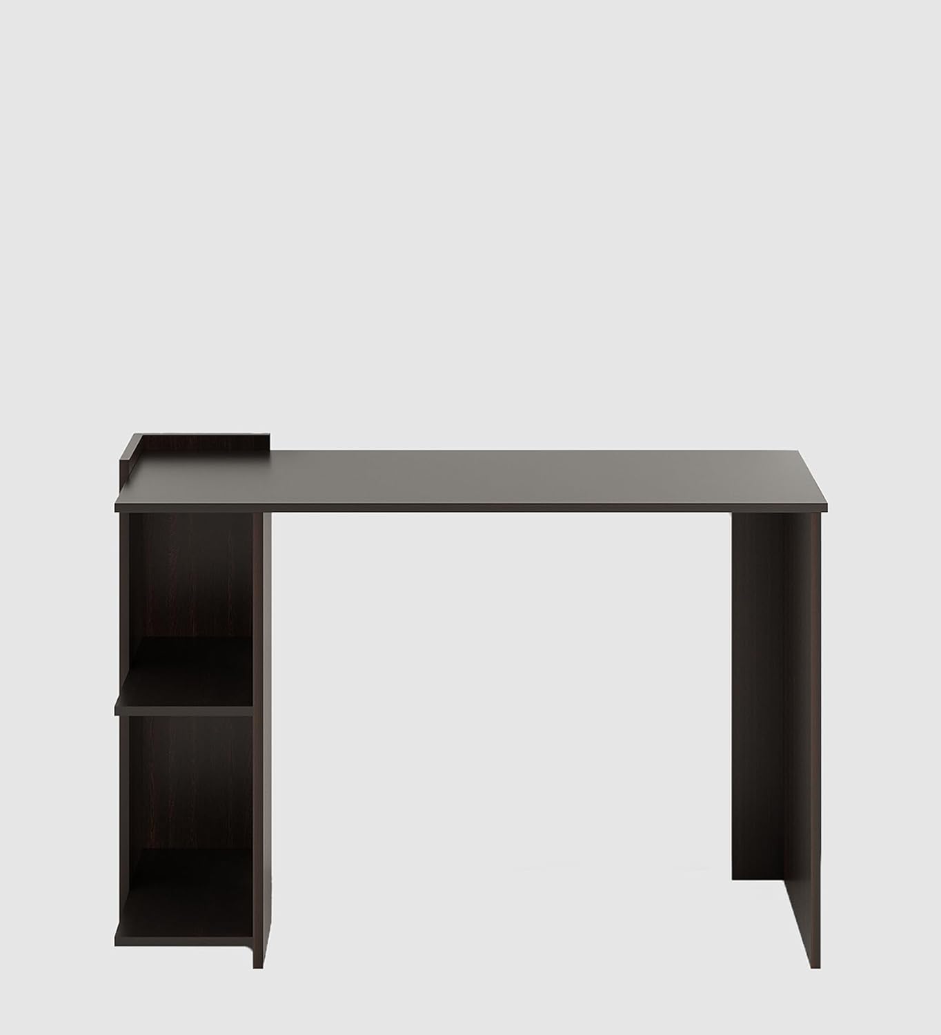 ESCRITORIO ULMA MODERNO 2 ESTANTES COLOR WENGUE 104X78CM - 5