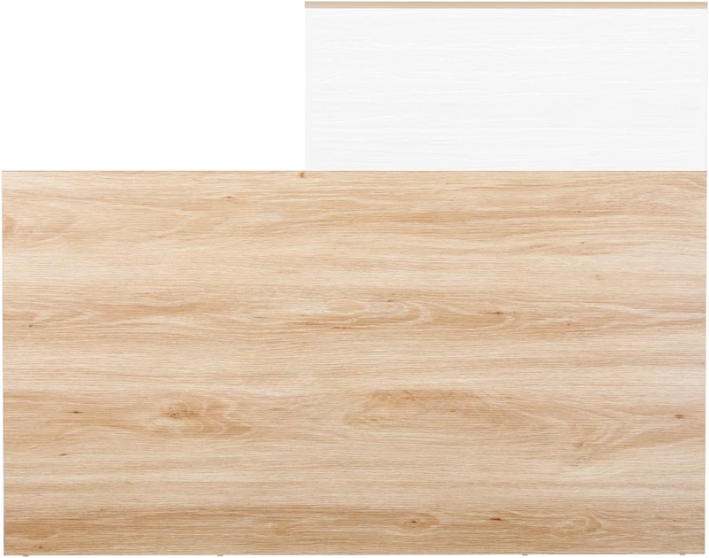 ESCRITORIO DE RECEPCIÓN LIANUA CON CAJÓN 1 PUERTA ROBLE Y BLANCO 140CM - 5