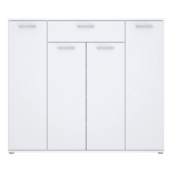 COMODA DARLEY 4 PUERTAS 1 CAJON COLOR BLANCO 139CM - 2