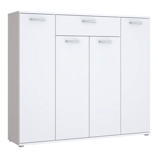 COMODA DARLEY 4 PUERTAS 1 CAJON COLOR BLANCO 139CM - 4