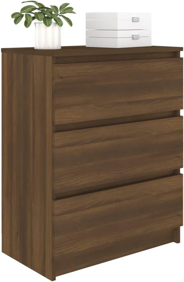 COMODA DELIA 3 CAJONES COLOR MARRON 76CM - 5