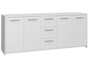 COMODA LARIEN 3 CAJONES 4 PUERTAS COLOR BLANCO 180CM - 2