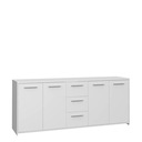 COMODA LARIEN 3 CAJONES 4 PUERTAS COLOR BLANCO 180CM - 5