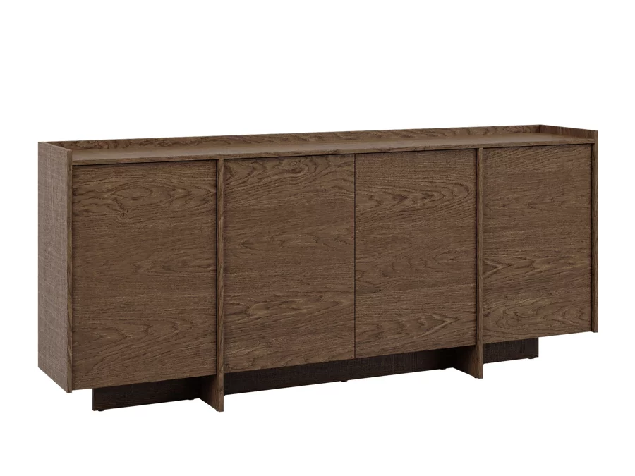 APARADOR FLORTEI 4 PUERTAS ROBLE COÑAC 200CM - 2