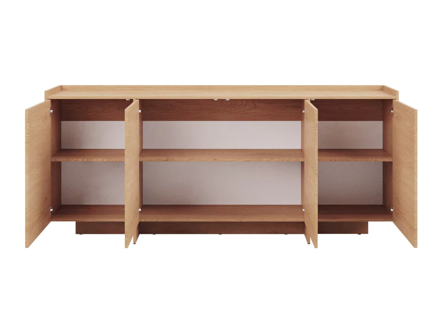 APARADOR FLORTEI 4 PUERTAS ROBLE COÑAC 200CM - 4