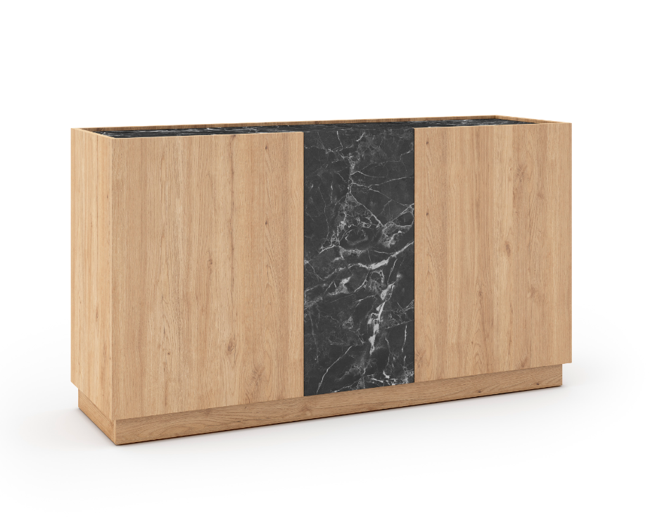 APARADOR BRAND 3 PUERTAS ROBLE Y MAMBA 140CM - 5