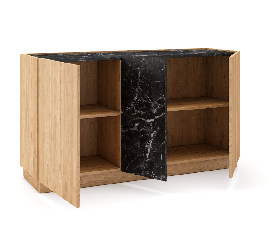 APARADOR BRAND 3 PUERTAS ROBLE Y MAMBA 140CM - 6