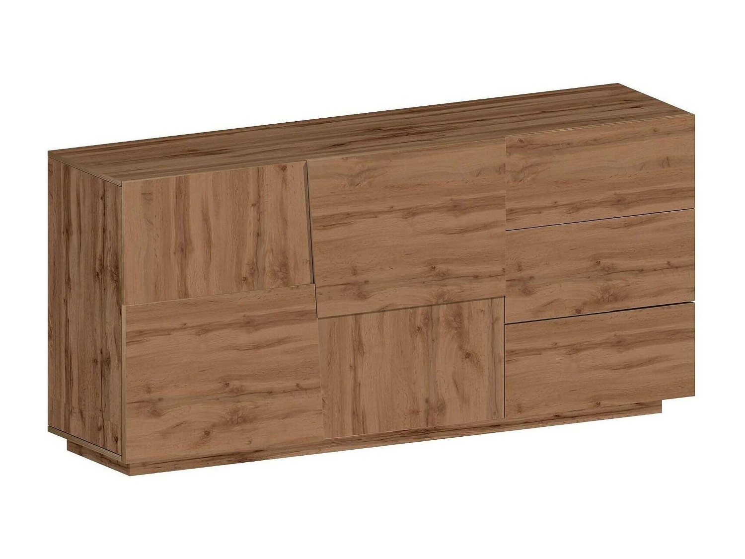 APARADOR TAURO 3 CAJONES 2 PUERTAS ROBLE 180CM - 2