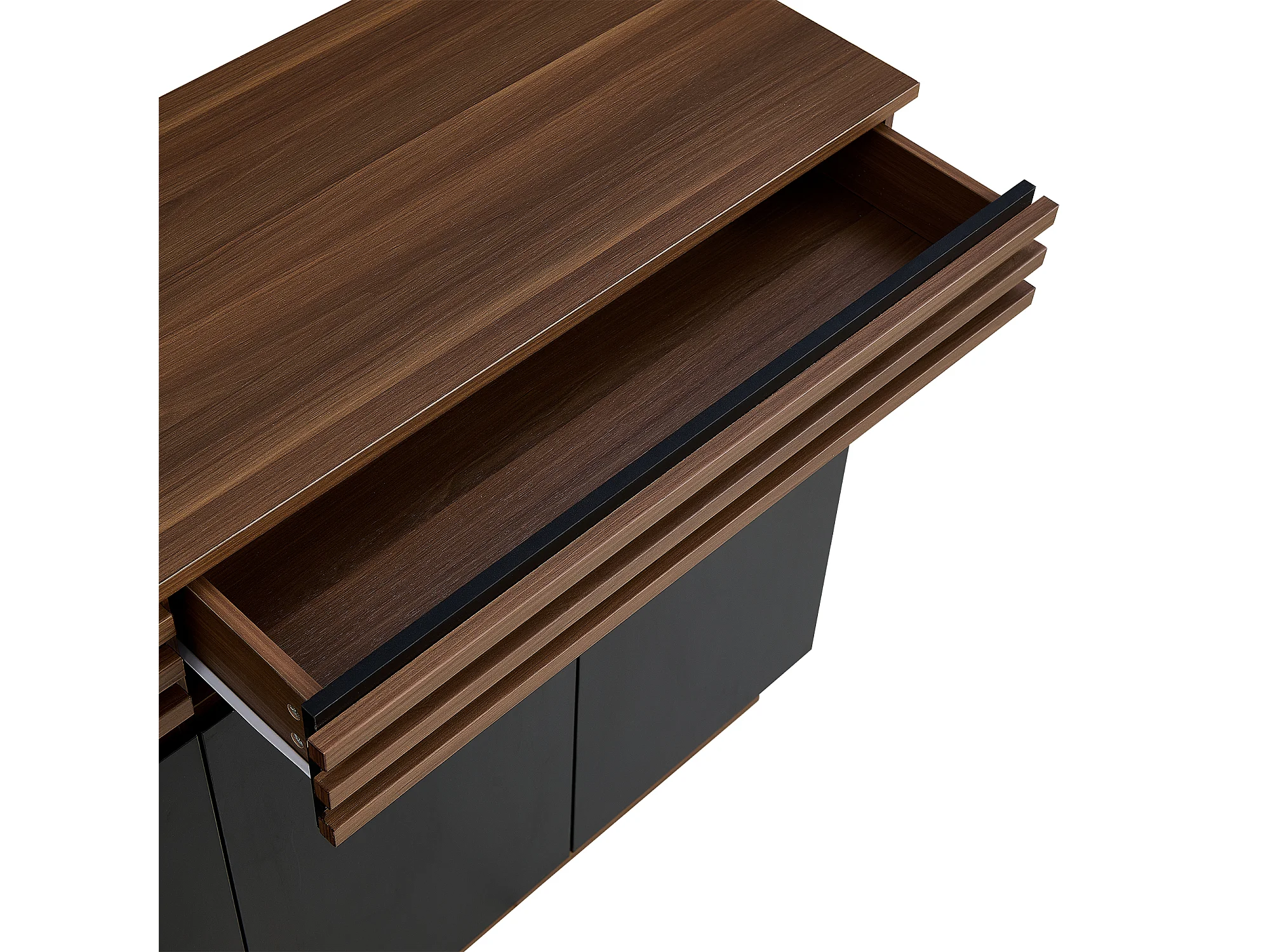 APARADOR DIRCO 4 PUERTAS 2 CAJONES ROBLE NEGRO 150CM - 5