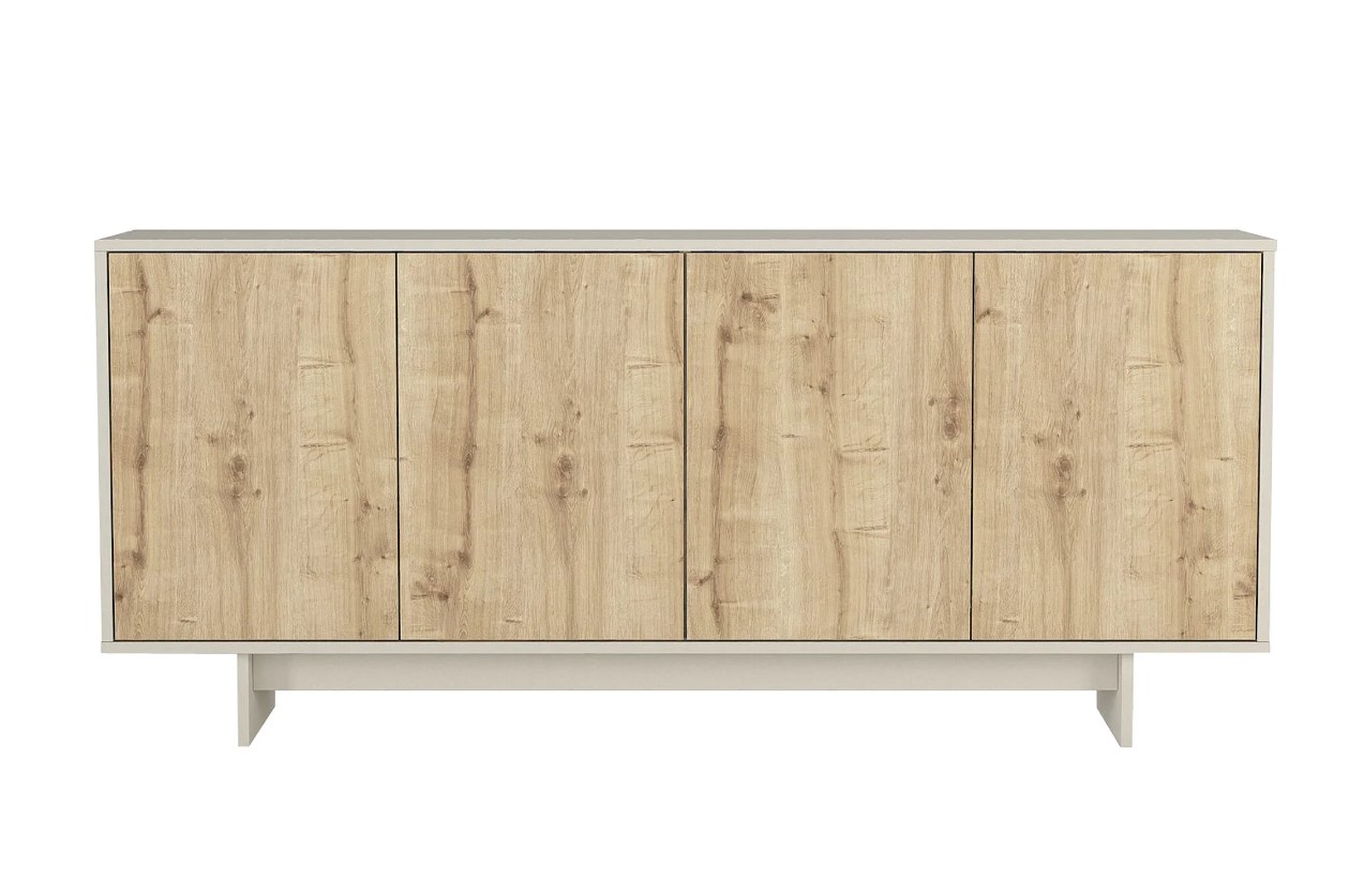 APARADOR RONDALL 4 PUERTAS COLOR ROBLE 180CM - 4
