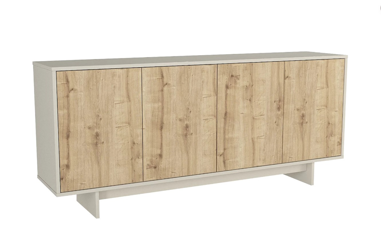 APARADOR RONDALL 4 PUERTAS COLOR ROBLE 180CM - 5