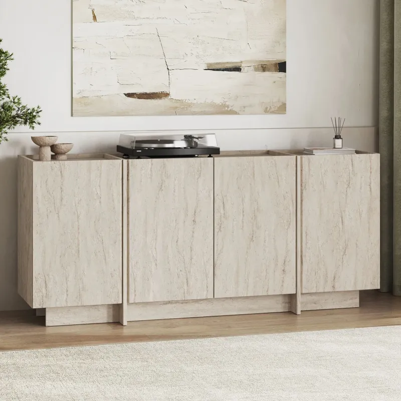 APARADOR LIKEN 4 PUERTAS ESTANTES INTERNOS TIVOLI 180CM - 2