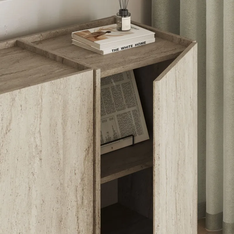 APARADOR LIKEN 4 PUERTAS ESTANTES INTERNOS TIVOLI 180CM - 5