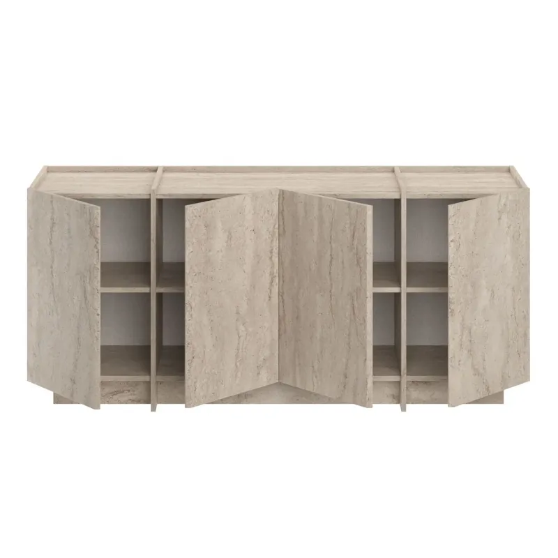 APARADOR LIKEN 4 PUERTAS ESTANTES INTERNOS TIVOLI 180CM - 7