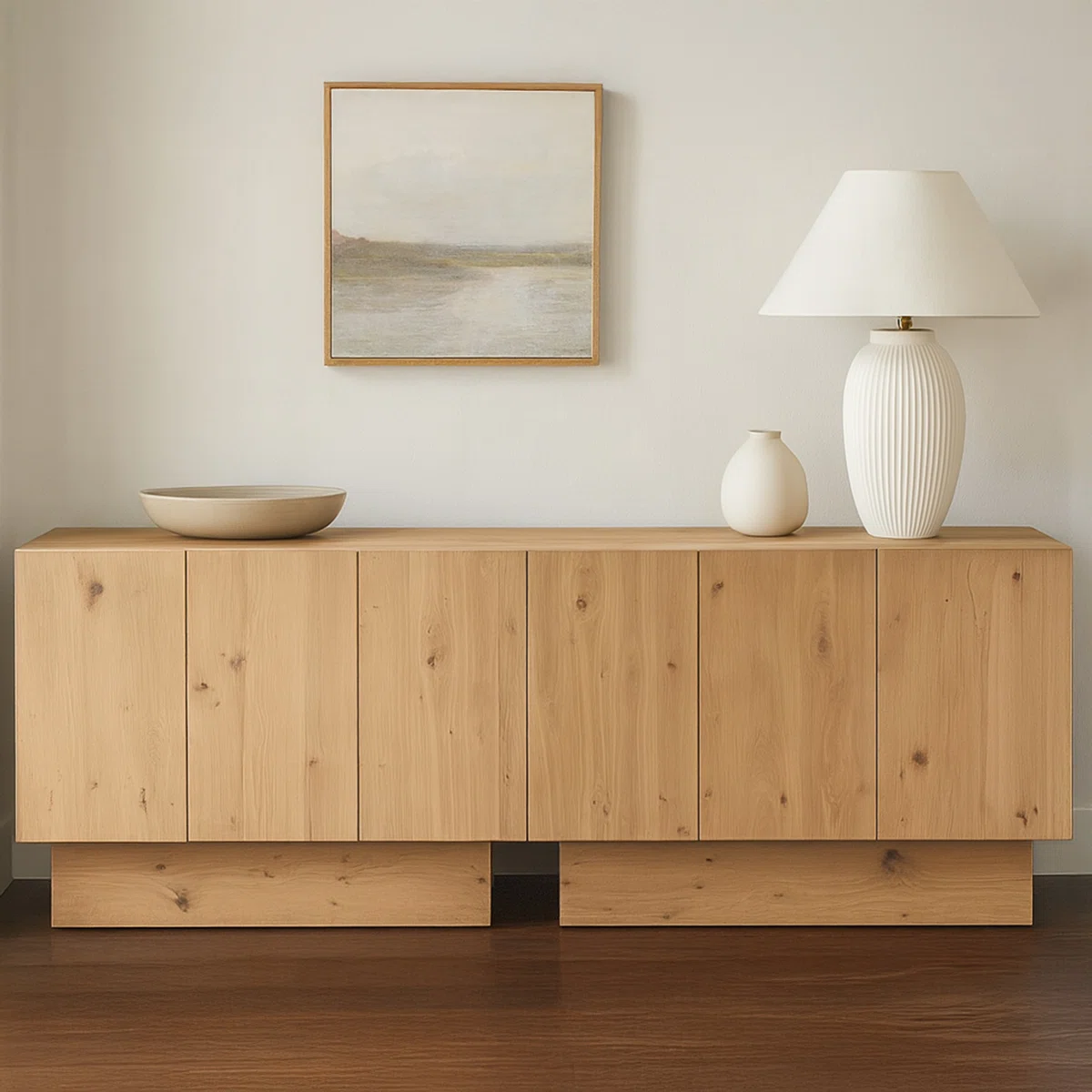 APARADOR KAME 6 PUERTAS ESTANTES INTERNOS ROBLE 228CM - 1