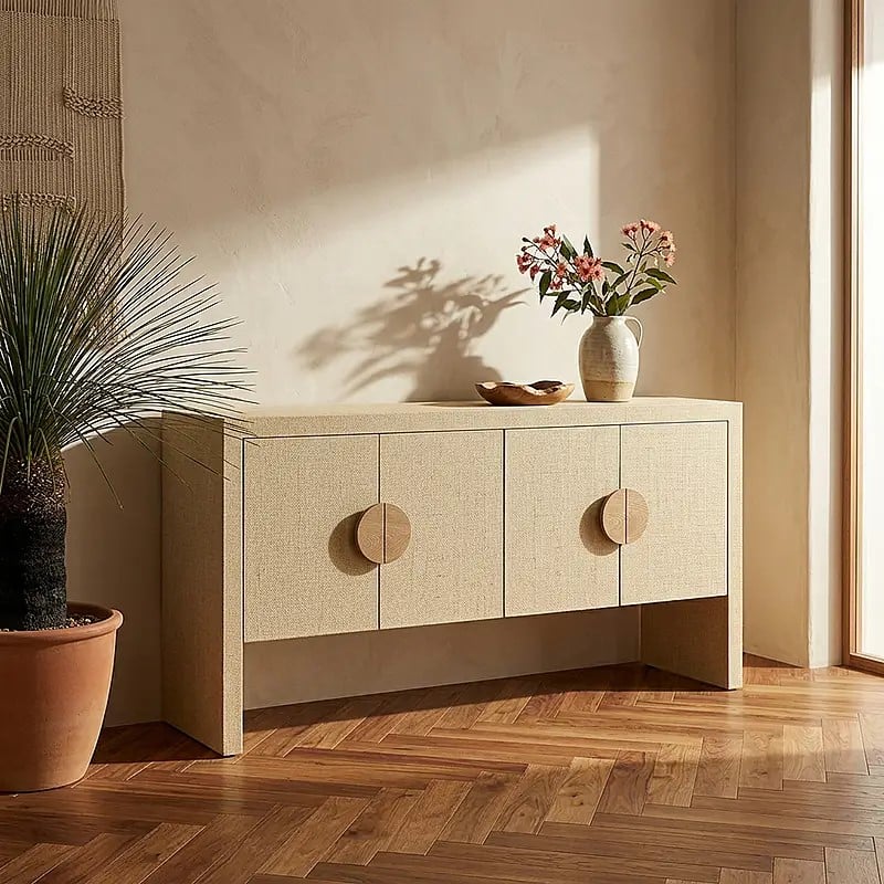 APARADOR FERNIE 4 PUERTAS ESTANTES INTERNOS TOQUILLA 160CM - 1