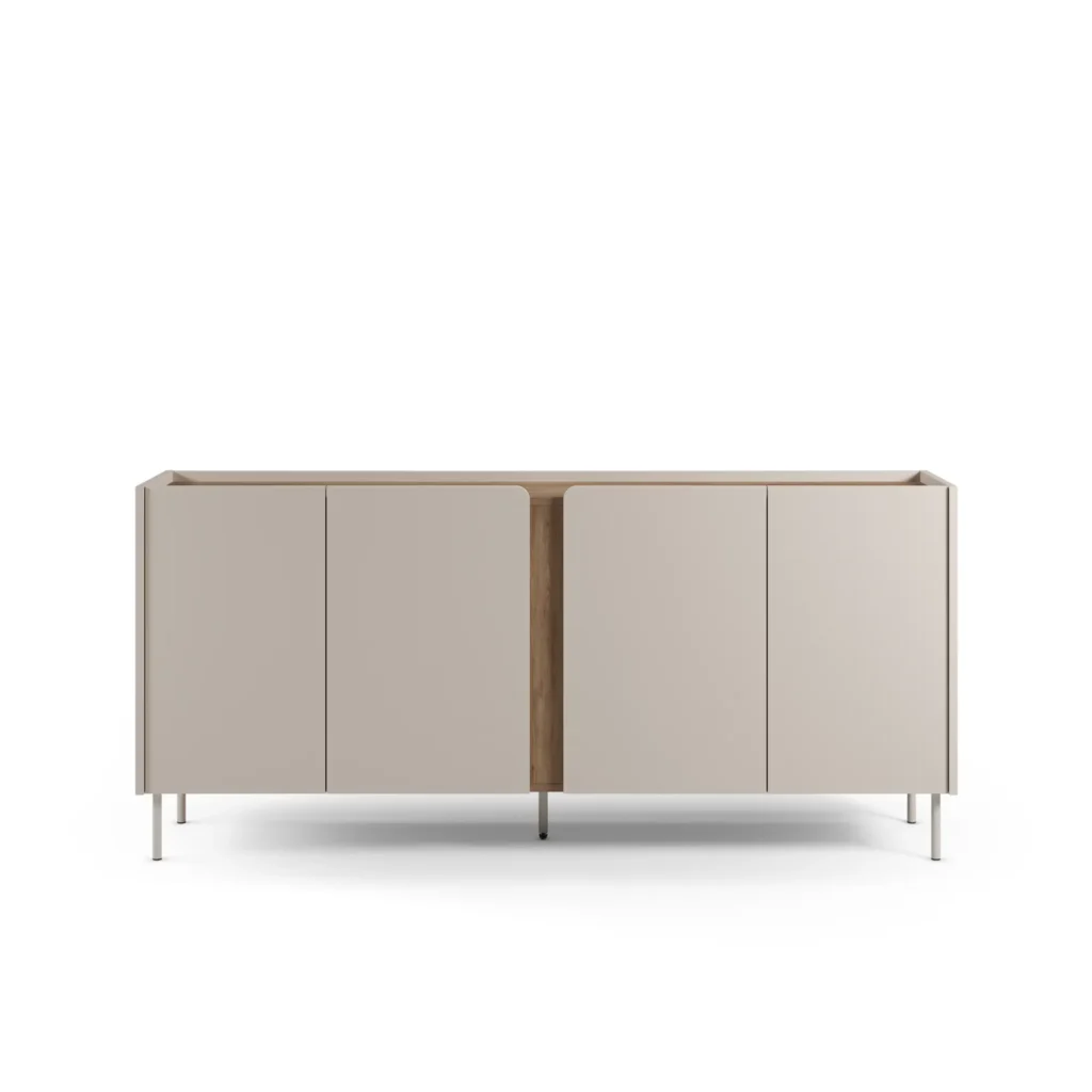 APARADOR JANE 4 PUERTAS ESTANTES INTERNOS ROBLE Y CAPRI 180CM - 2