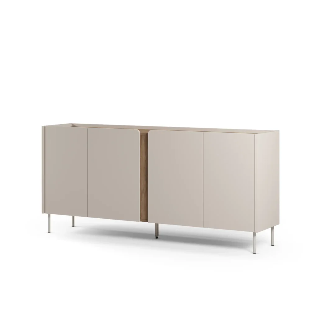 APARADOR JANE 4 PUERTAS ESTANTES INTERNOS ROBLE Y CAPRI 180CM - 6
