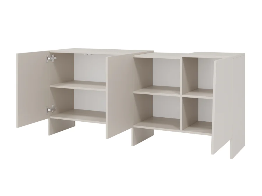 APARADOR FUMMY 3 PUERTAS Y ESTANTES COLOR CAPRI 160CM - 4