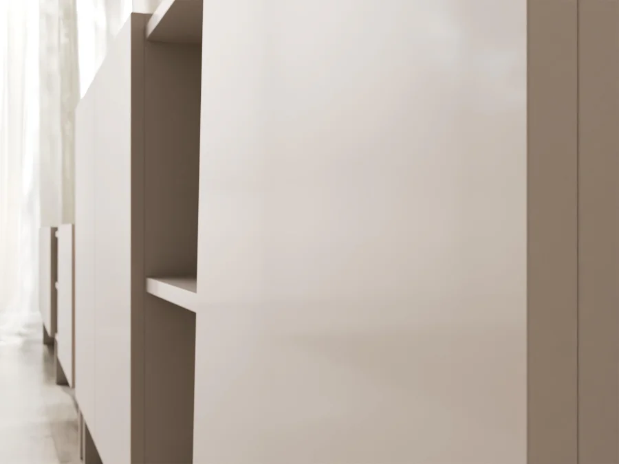 APARADOR FUMMY 3 PUERTAS Y ESTANTES COLOR CAPRI 160CM - 6
