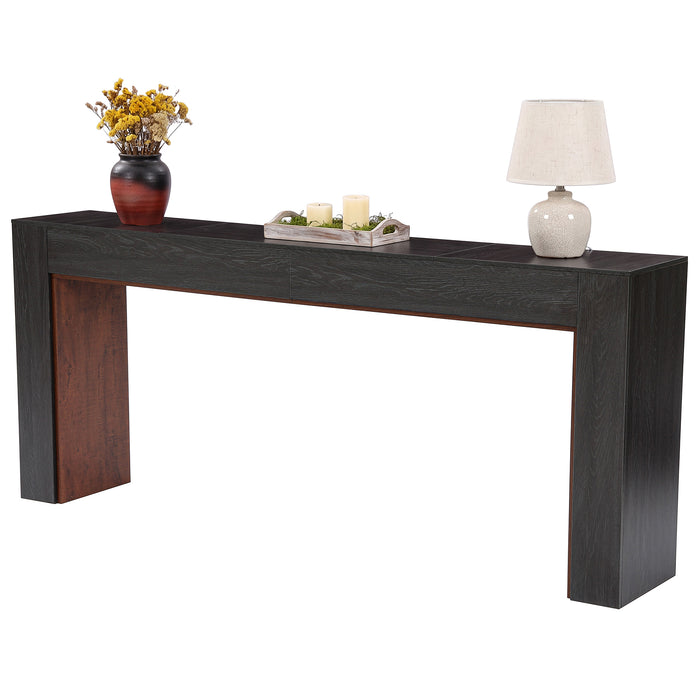 APARADOR CONSOLA BEGUR PARA PASILLO ROBLE NEGRO 200CM - 6