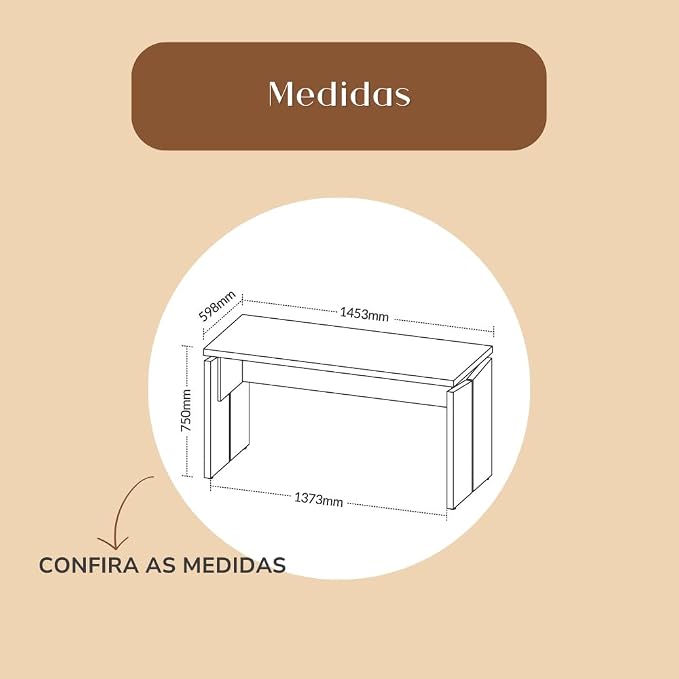 ESCRITORIO EJECUTIVO ALESSE CEDRO Y BLANCO 145CM - 9
