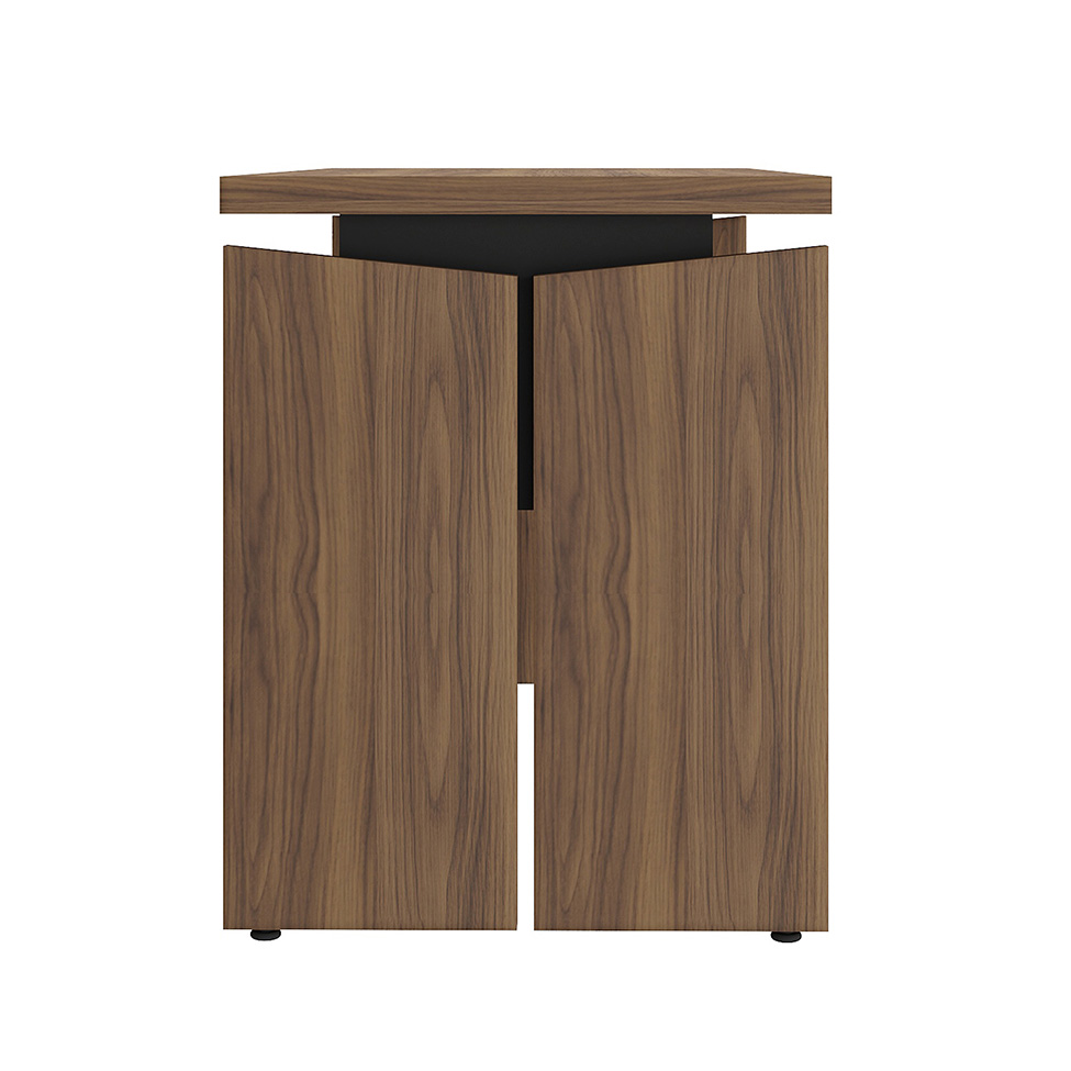 ESCRITORIO EJECUTIVO ALESSE CEDRO Y NEGRO 145CM - 8