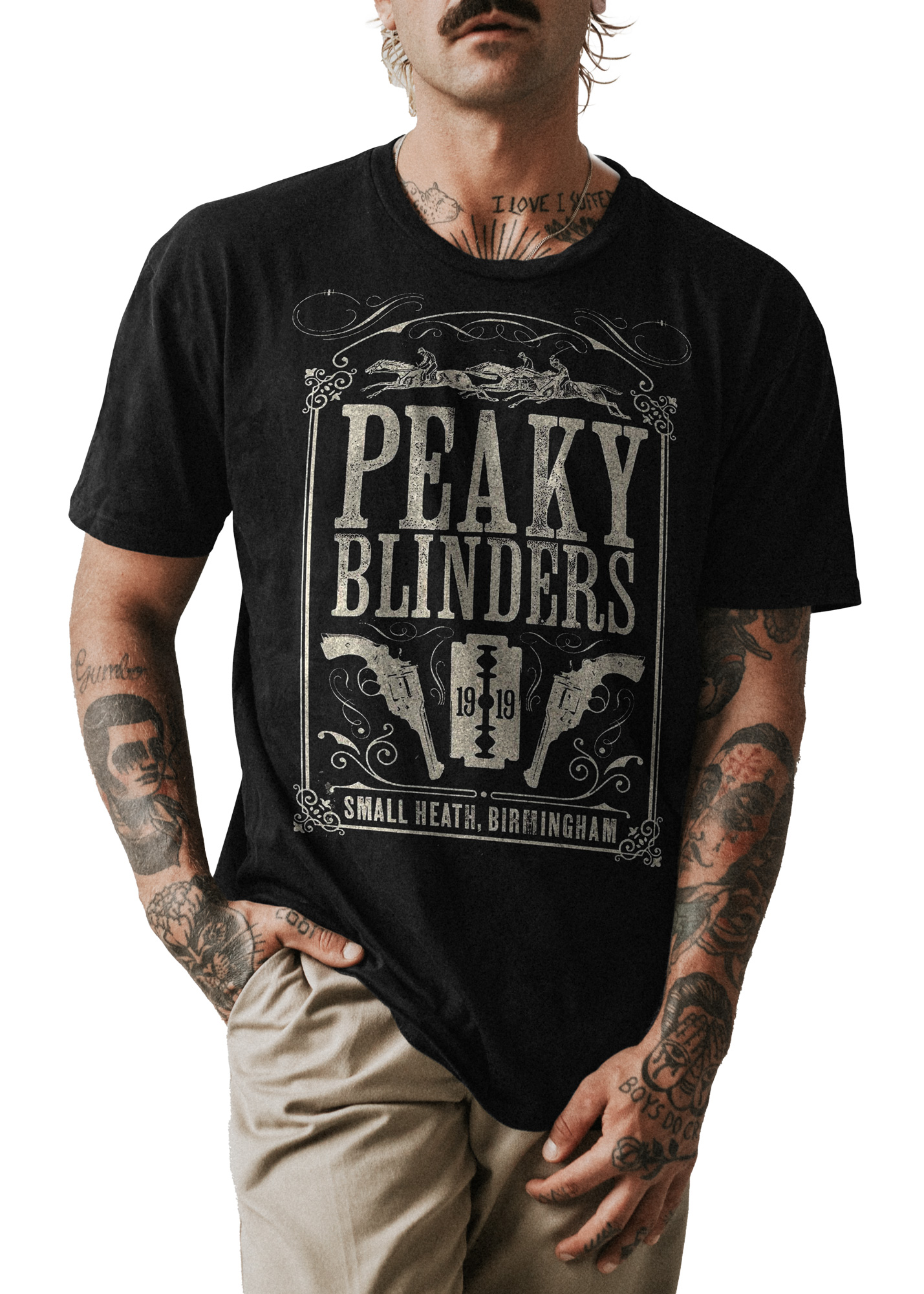 POLO CLASICO HOMBRE NEGRO PEAKY BLINDERS 002 - 1