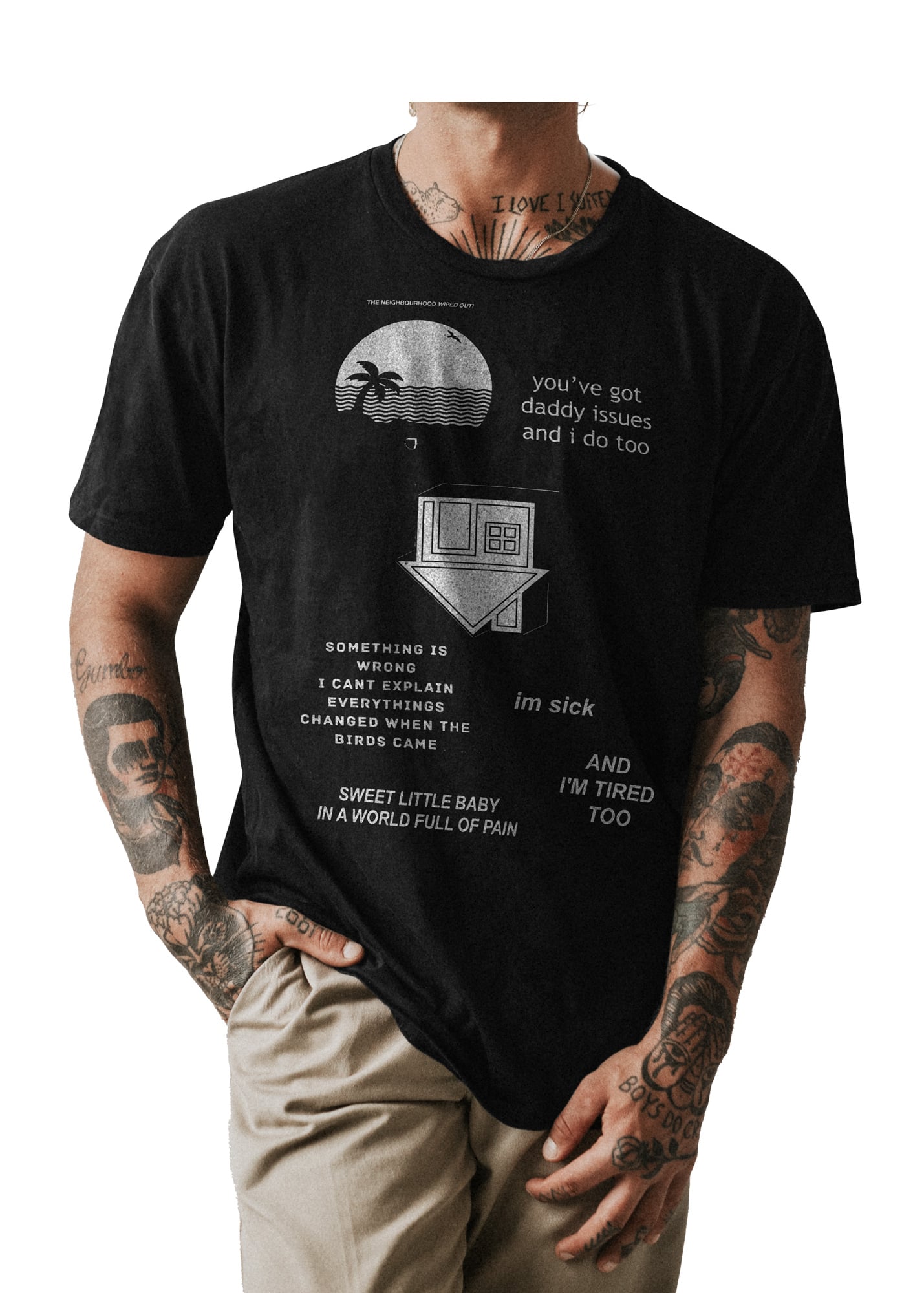 POLO CLASICO HOMBRE NEGRO BANDA ROCK THE NEIGHBOURHOOD 002 - 1