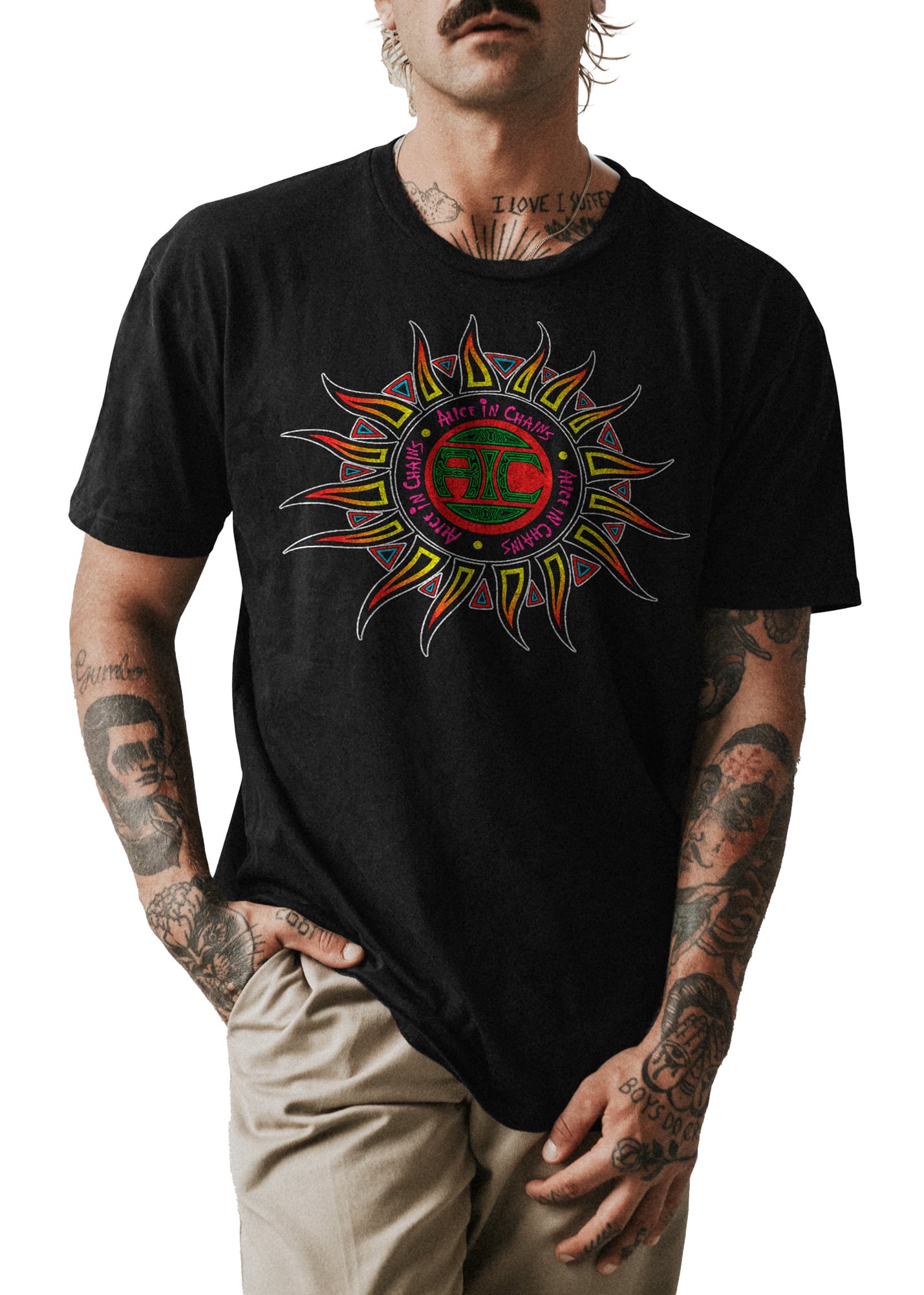 POLO CLASICO HOMBRE NEGRO CANTANTE ALICE COOPER 002 - 1
