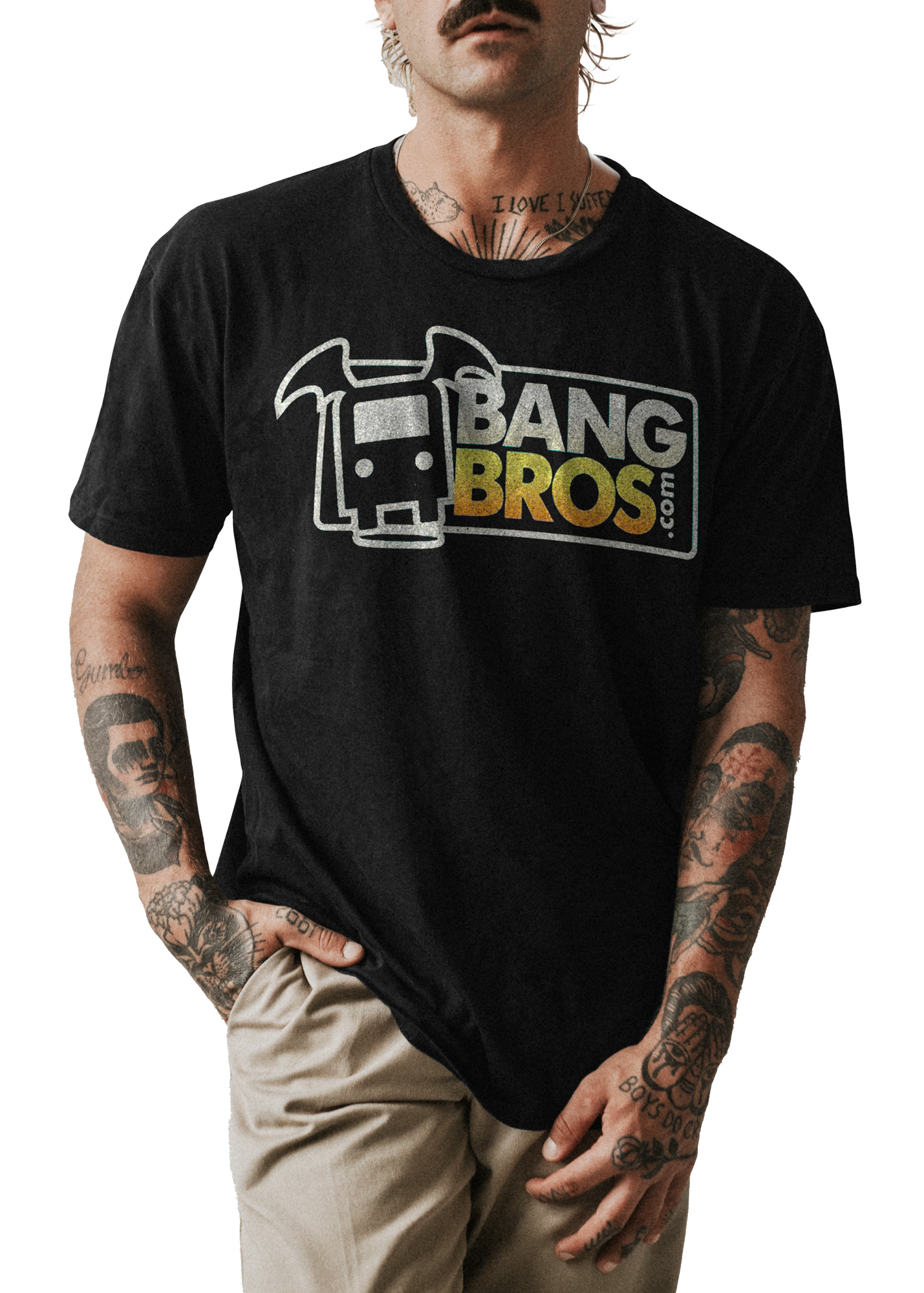 POLO HOMBRE NEGRO CLASICO BANG BROS 002 - 1