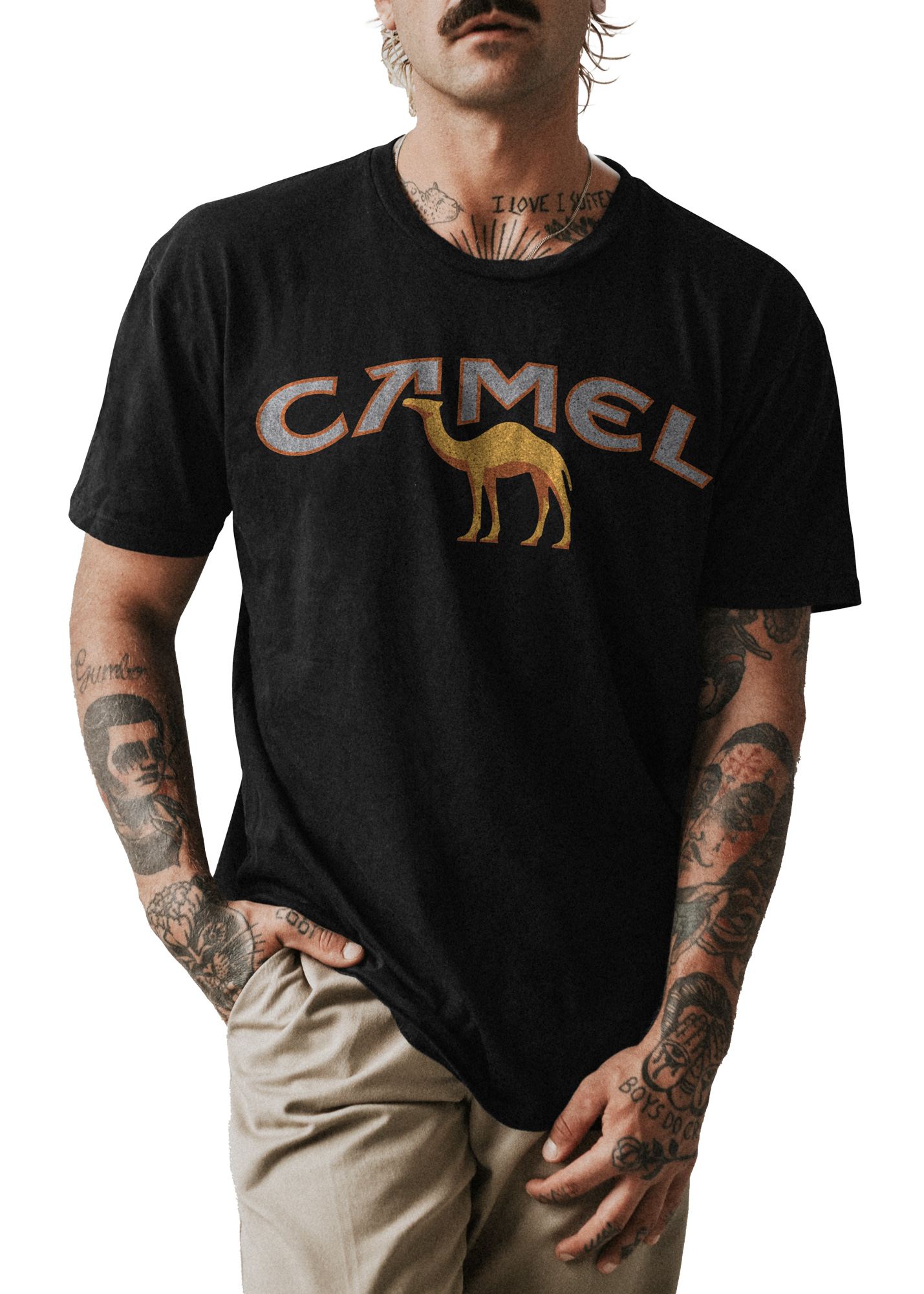 POLO HOMBRE NEGRO CLASICO CIGARRILLOS 001 - 1