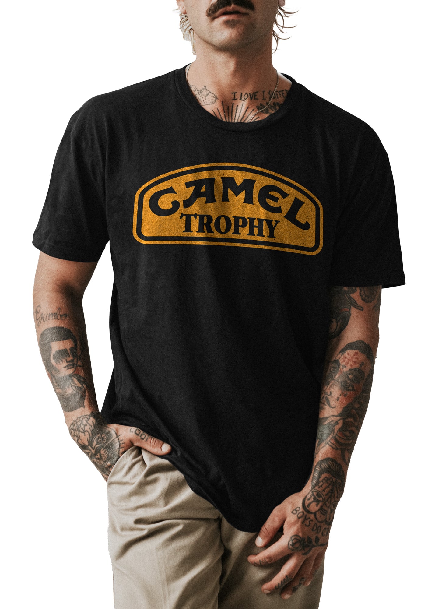 POLO HOMBRE NEGRO CLASICO CAMEL TROPHY 001 - 1