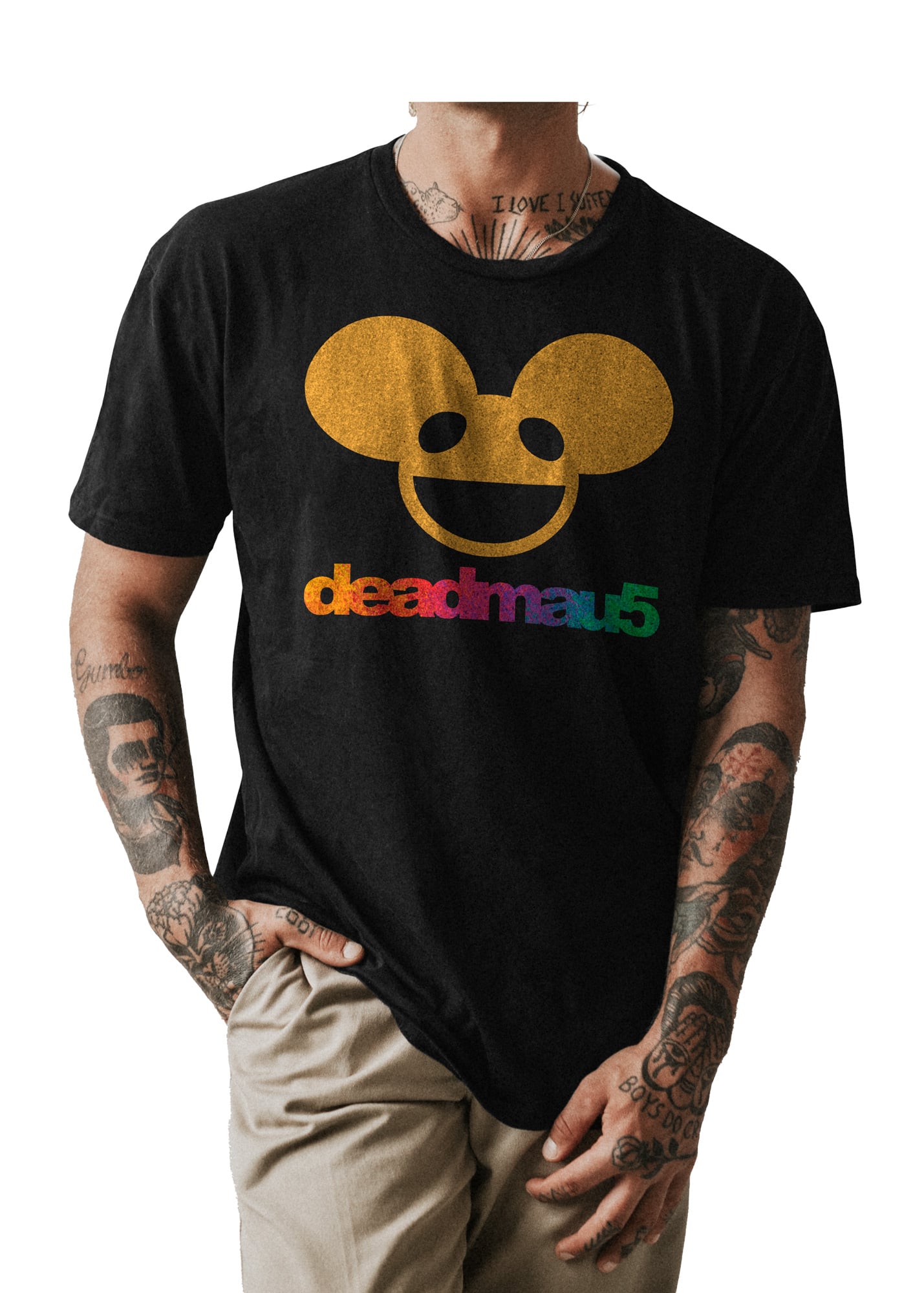 POLO HOMBRE NEGRO CLASICO DJ DEADMAU5 002 - 1