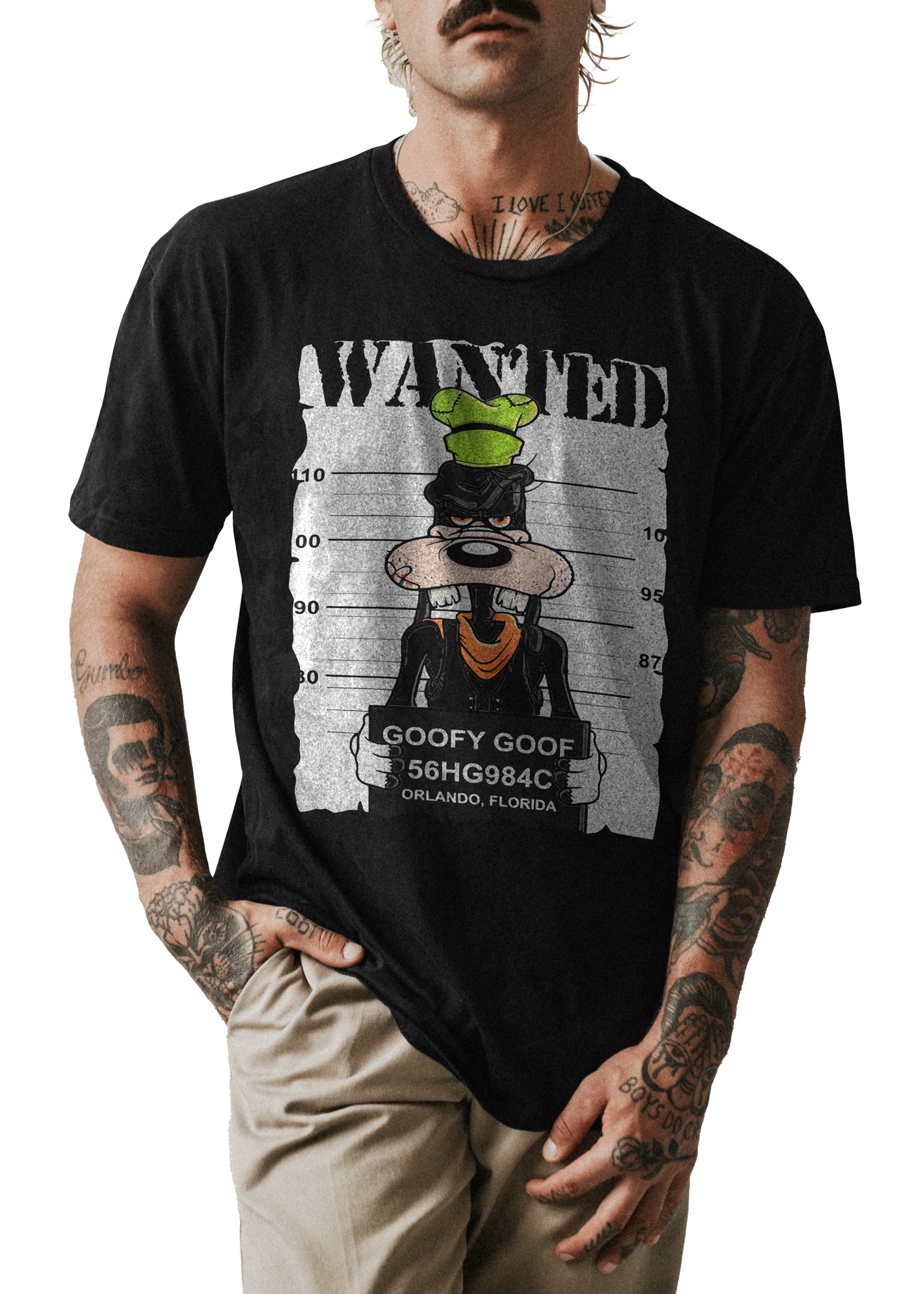 POLO HOMBRE NEGRO CLASICO DISNEY WANTED 001 - 1