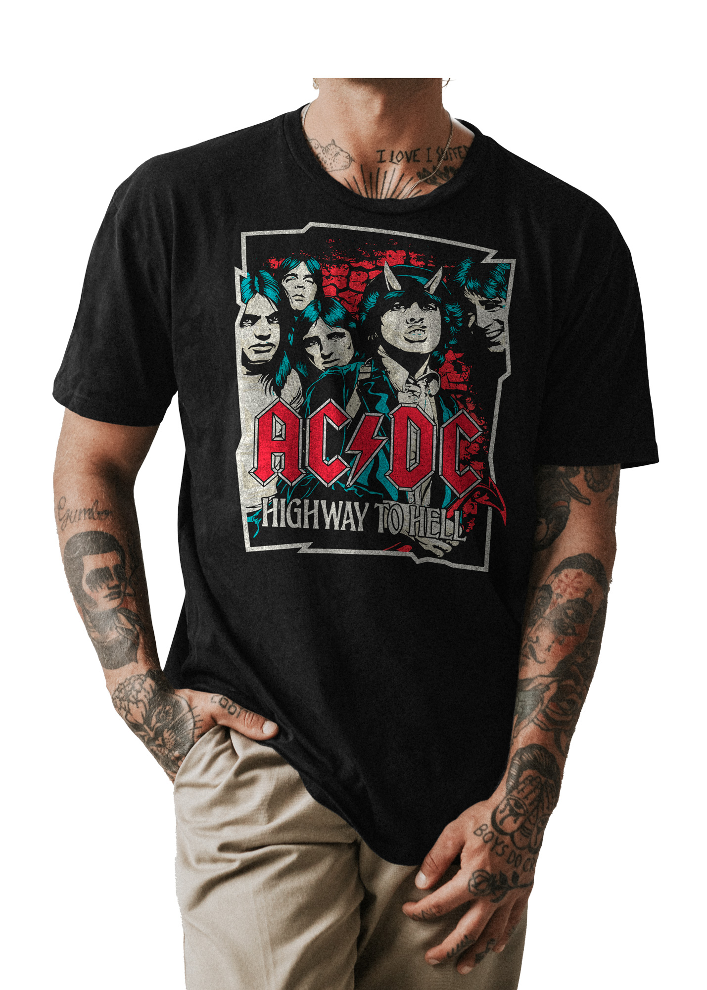 POLO CLASICO BANDA DE ROCK AC/DC 001 - 1