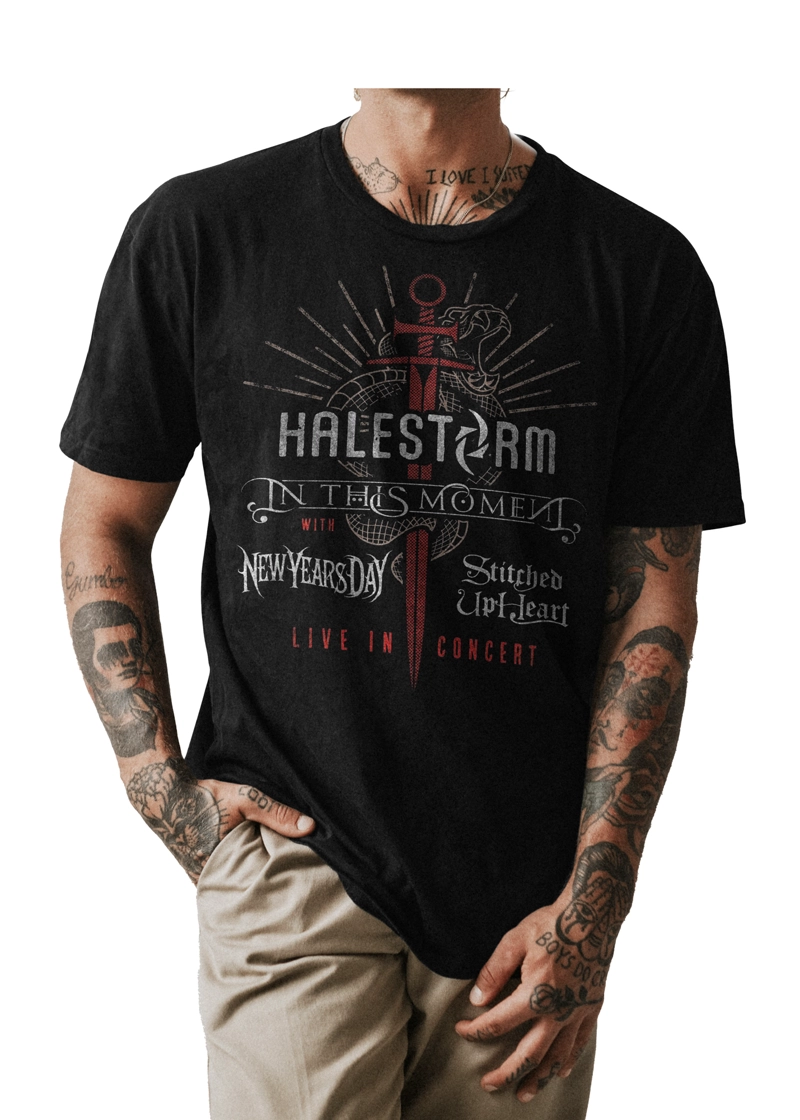 POLO REGULAR FIT HALESTORM BANDA DE ROCK 02 - 1