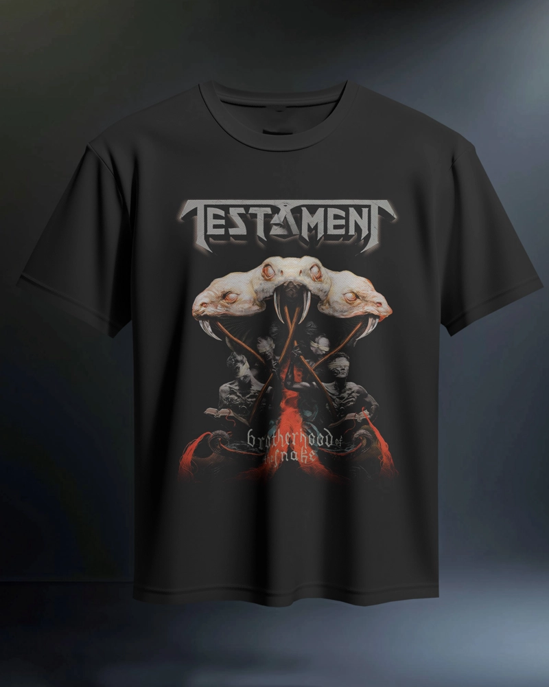 POLO  REGULAR FIT TESTAMENT BANDA THRASH METAL 02 - 1